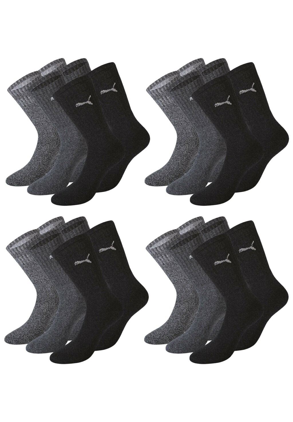 

Носки 12 PACK Puma, цвет grau