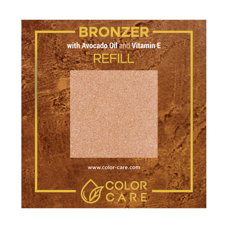Веганский жемчужный бронзатор - сменный блок - Color Care Cinnamon, 8 гр