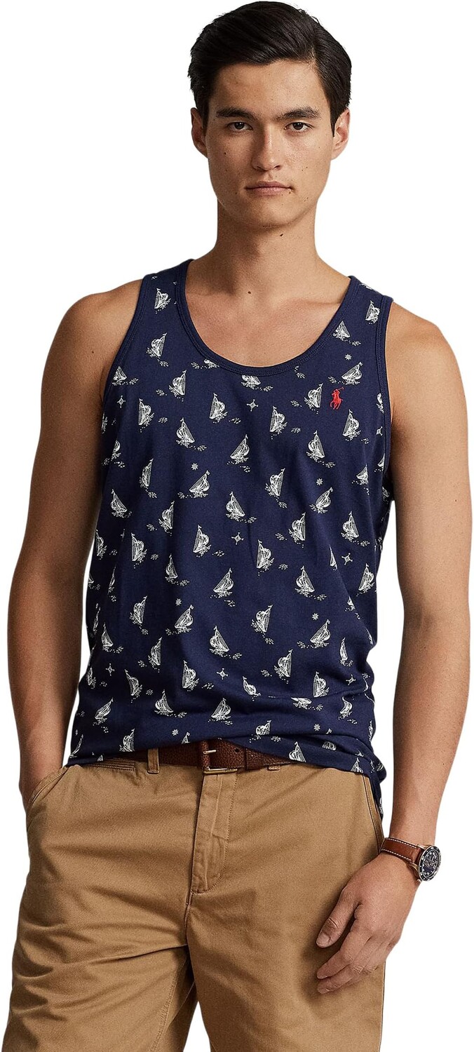 

Майка Printed Jersey Tank Polo Ralph Lauren, цвет Prepster Sailboats