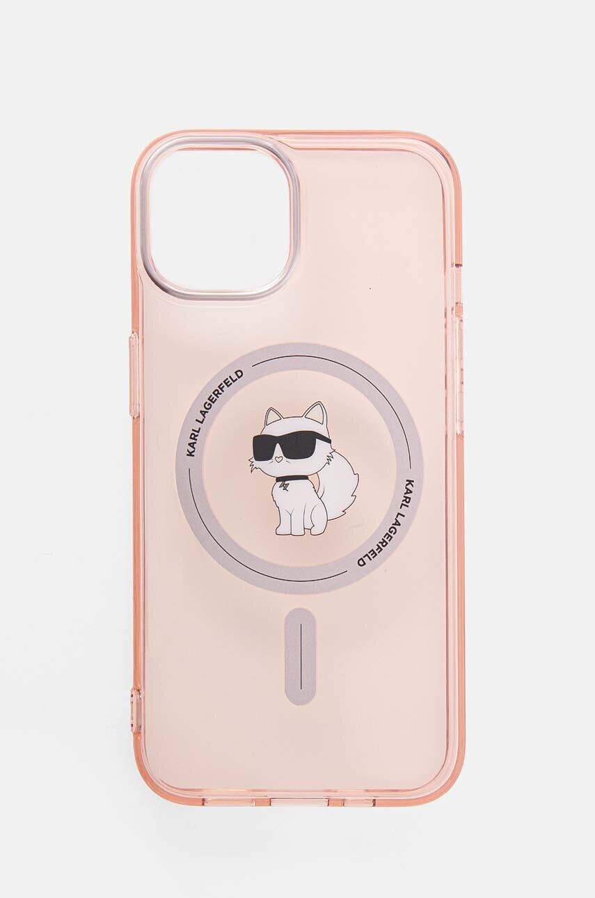 

Чехол для телефона Karl Lagerfeld iPhone 14 / 15 / 13 6.1, розовый