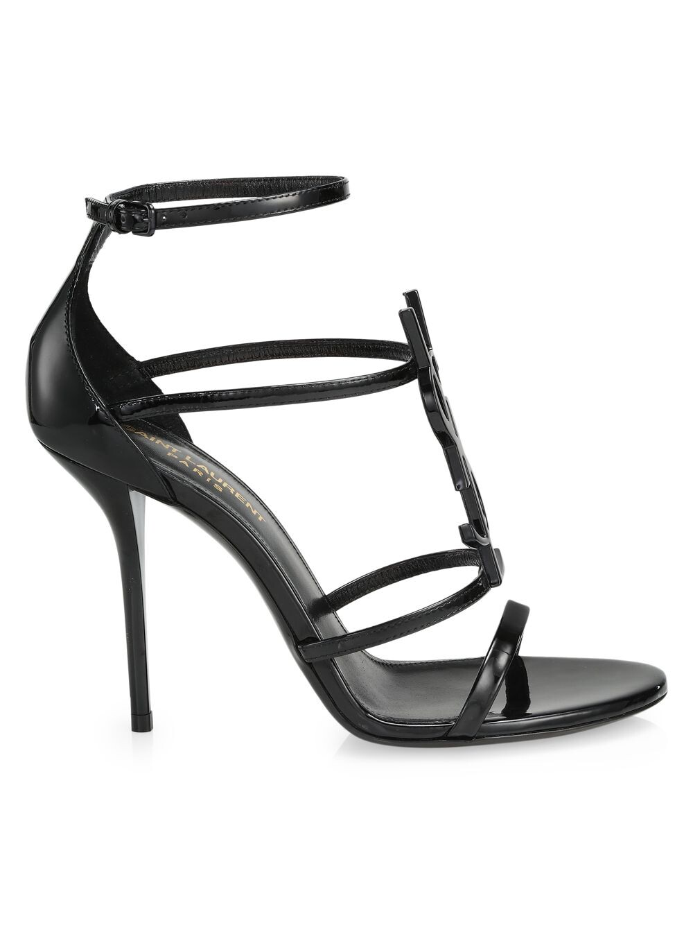 

Кожаные сандалии Cassandra Saint Laurent, черный