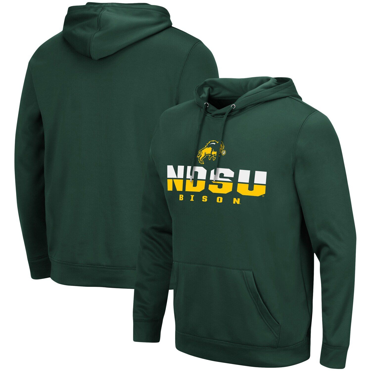 

Мужской зеленый пуловер с капюшоном NDSU Bison Lantern Colosseum