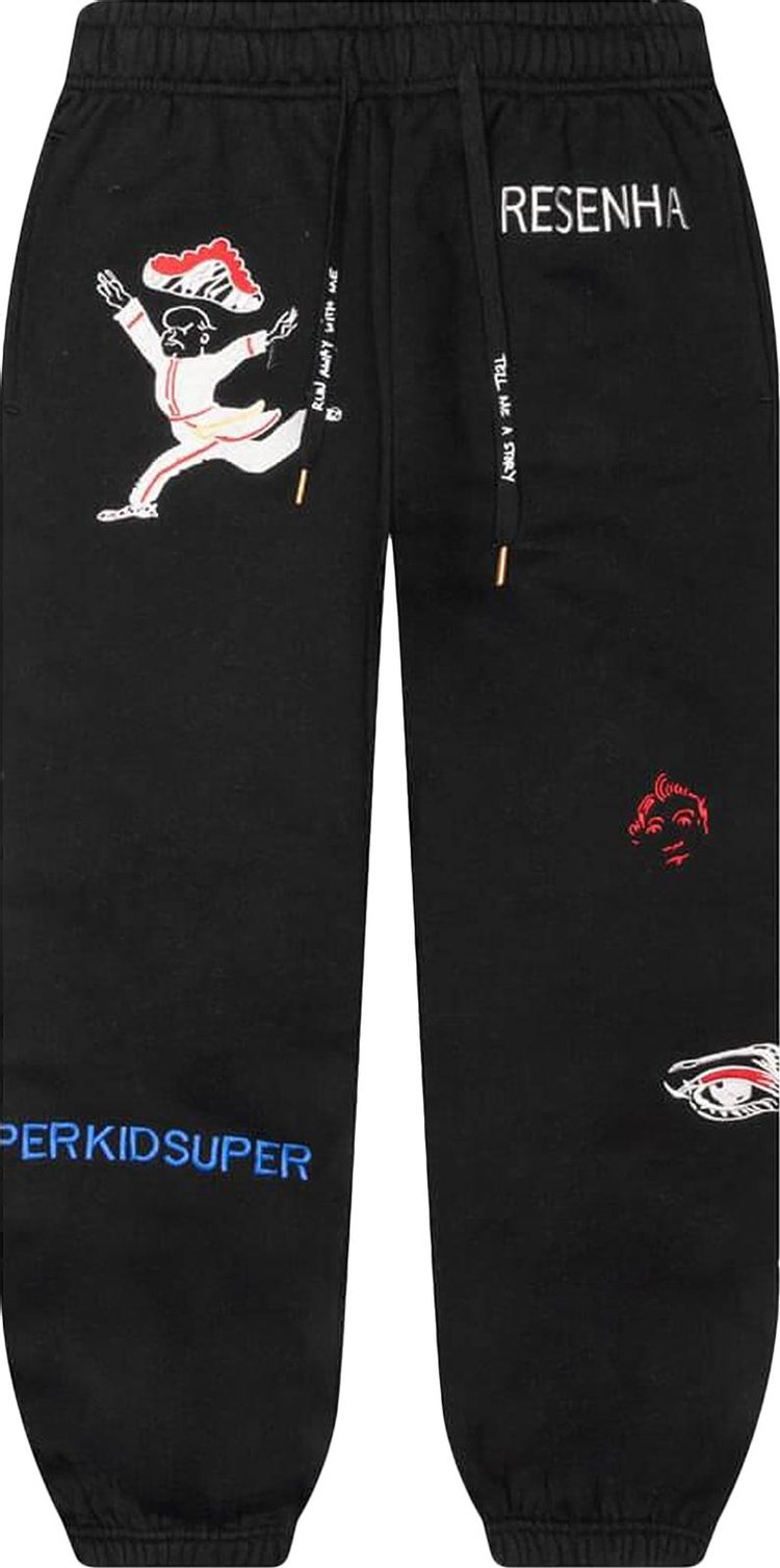 Спортивные брюки KidSuper Super 'Black', черный