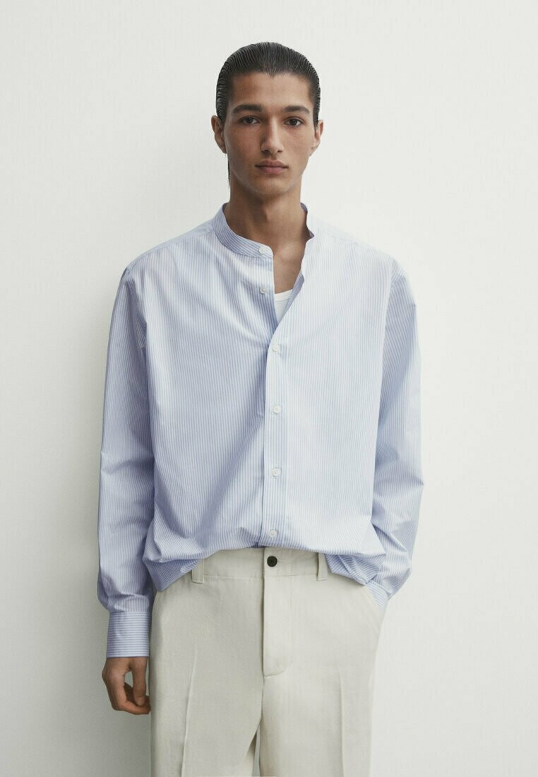 

Рубашка STRIPED Massimo Dutti, цвет light blue