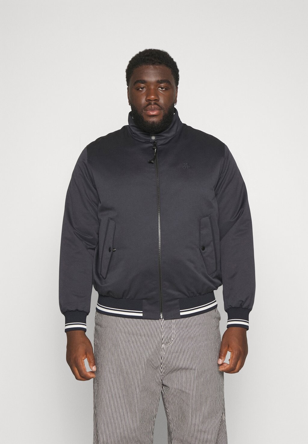 

Куртка Marc O'Polo HARRINGTON BIKER COLLAR FLAP POCKETS BIG, темно-синий