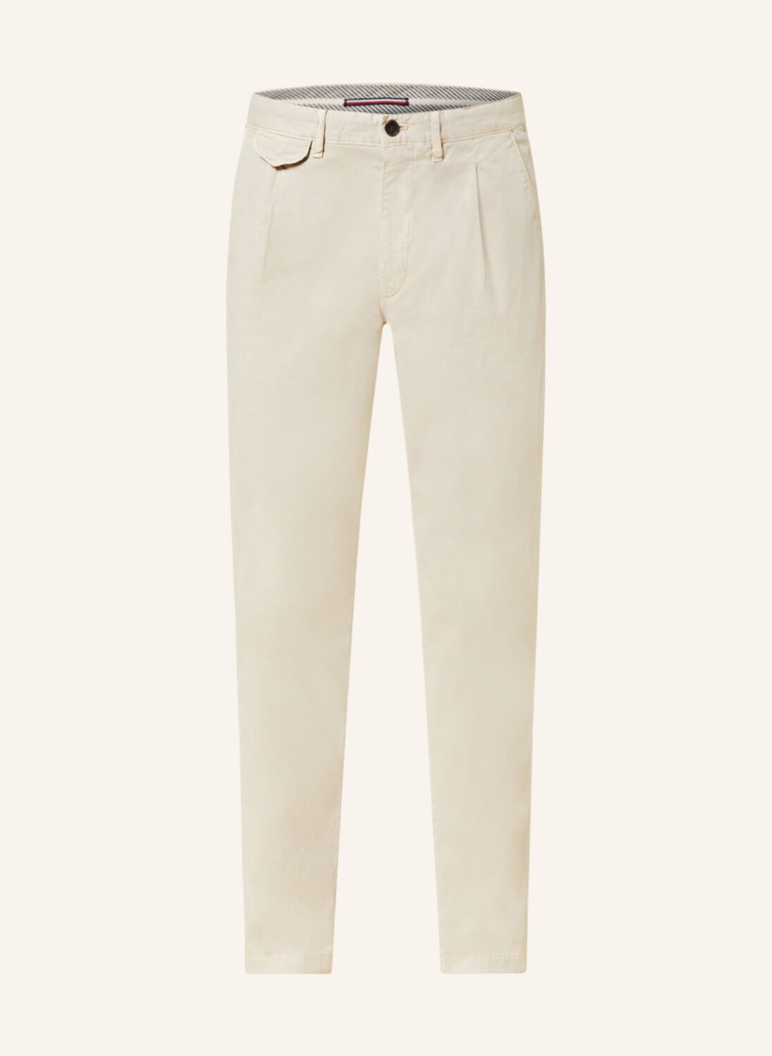 

Брюки чино TOMMY HILFIGER Regular Tapered, бежевый