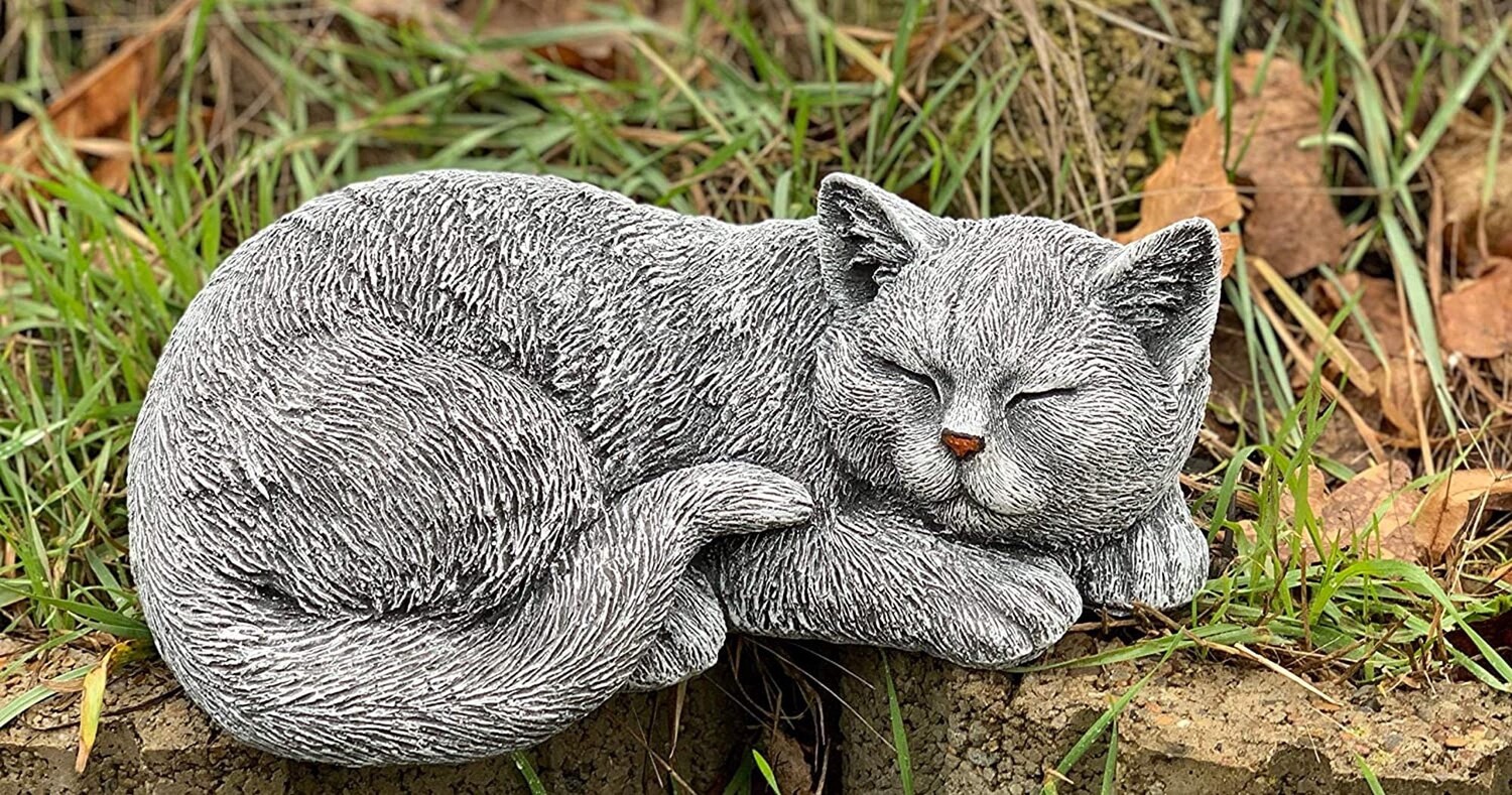 

Stoneandstyle каменная фигурка кошка Бетти морозостойкая садовая фигурка из литого камня