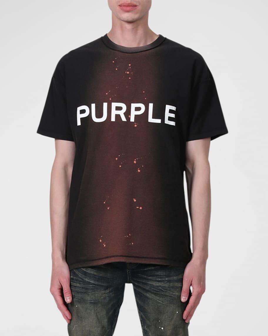 

Мужская футболка из текстурированного джерси наизнанку PURPLE, Черный