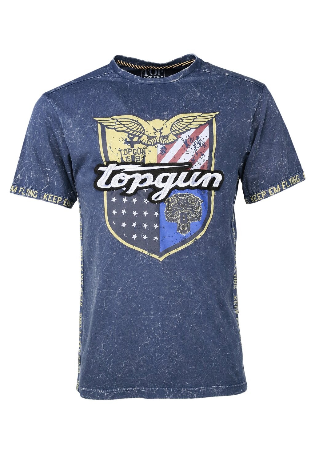 

Футболка с принтом TOP GUN, синий