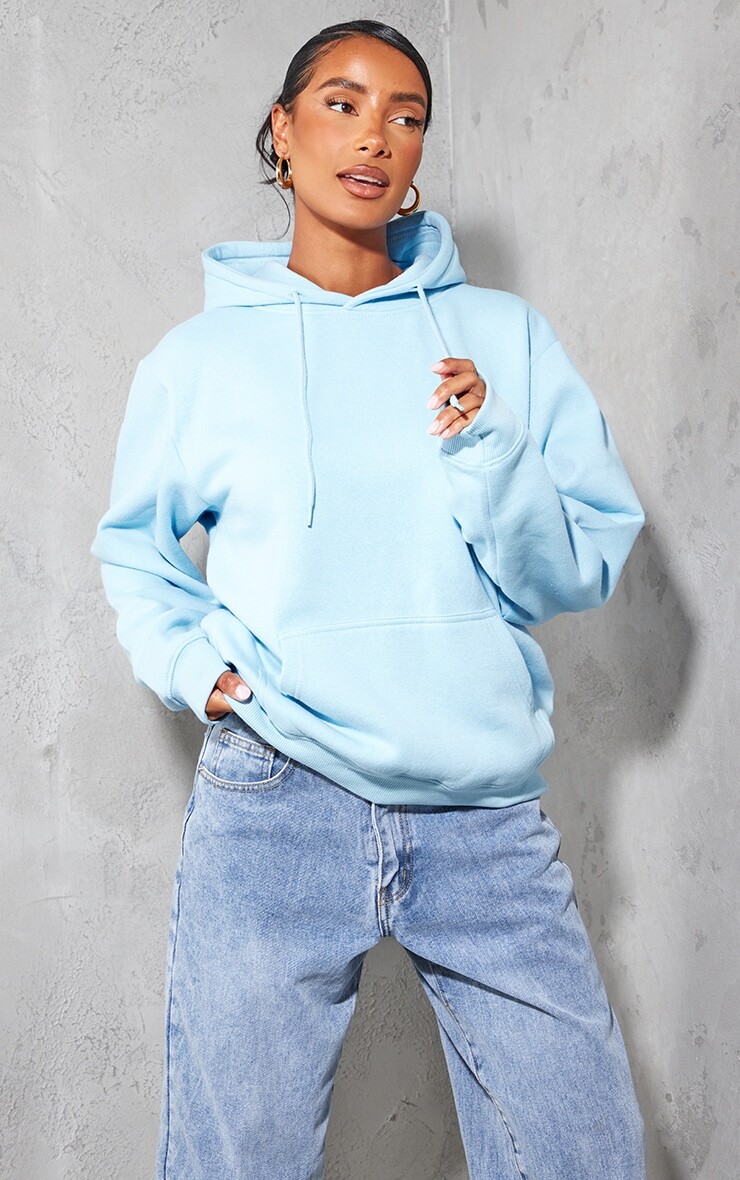 

PrettyLittleThing Толстовка оверсайз голубого цвета, Синий