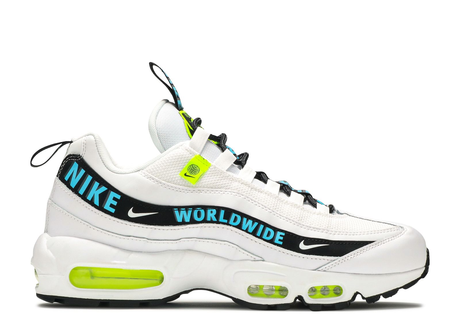 Кроссовки Nike Air Max 95 'Worldwide Pack - White', белый authentic nike air max 95 men cherry blossom worldwide pack yin yang running shoes original trainers sports sneakers runners