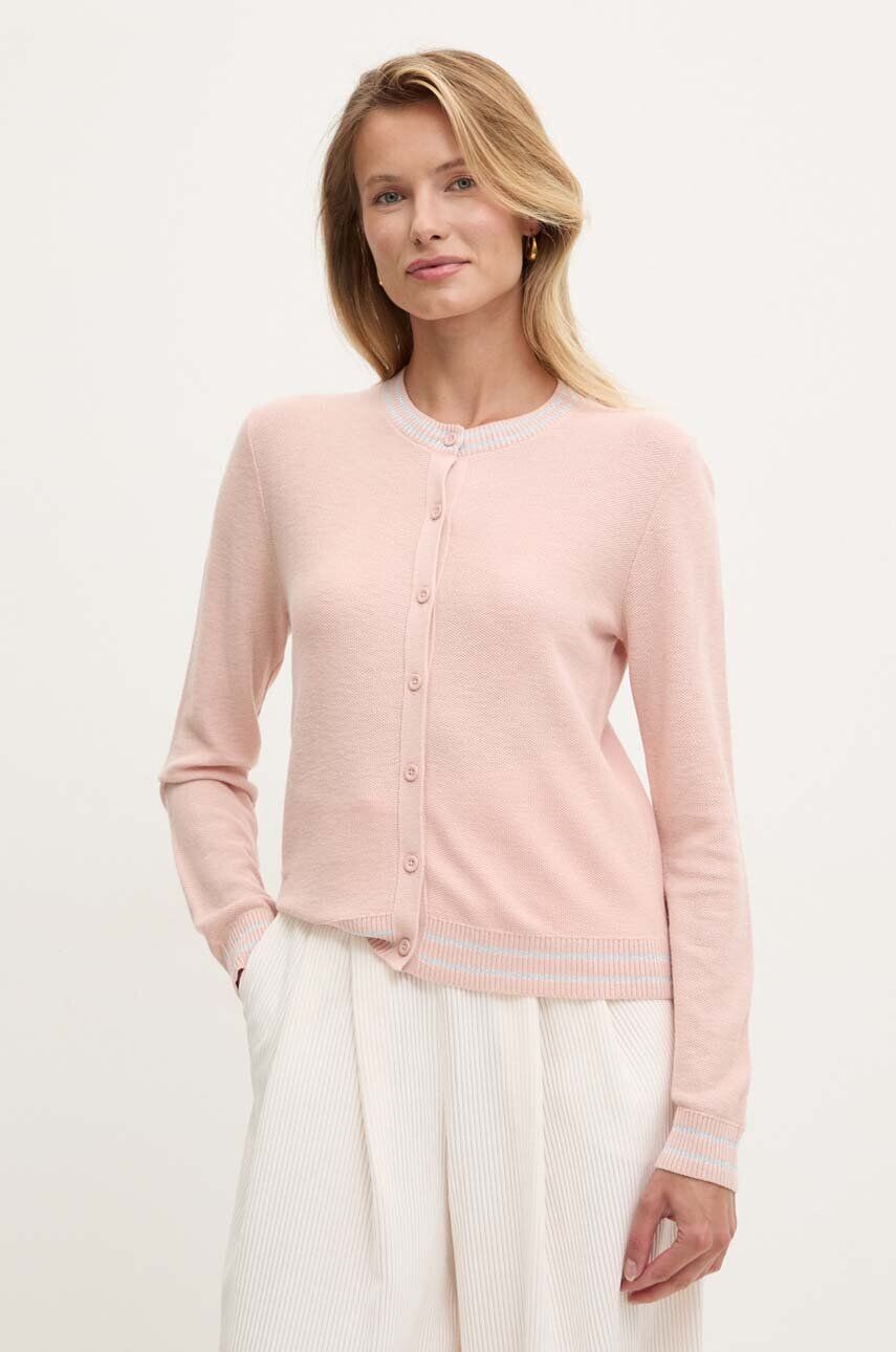 

Свитер United Colors of Benetton с добавлением шелка, розовый