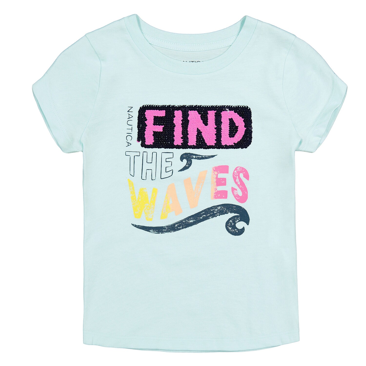 

Футболка Nautica Find The Waves для девочек-подростков (2–4 года), цвет Tidal Wave Heather Ns
