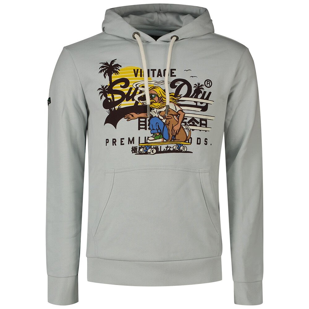 

Худи Superdry La Vl Graphic Ub, серый