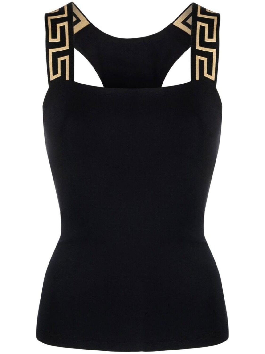 

Versace топ с узором Greca, черный