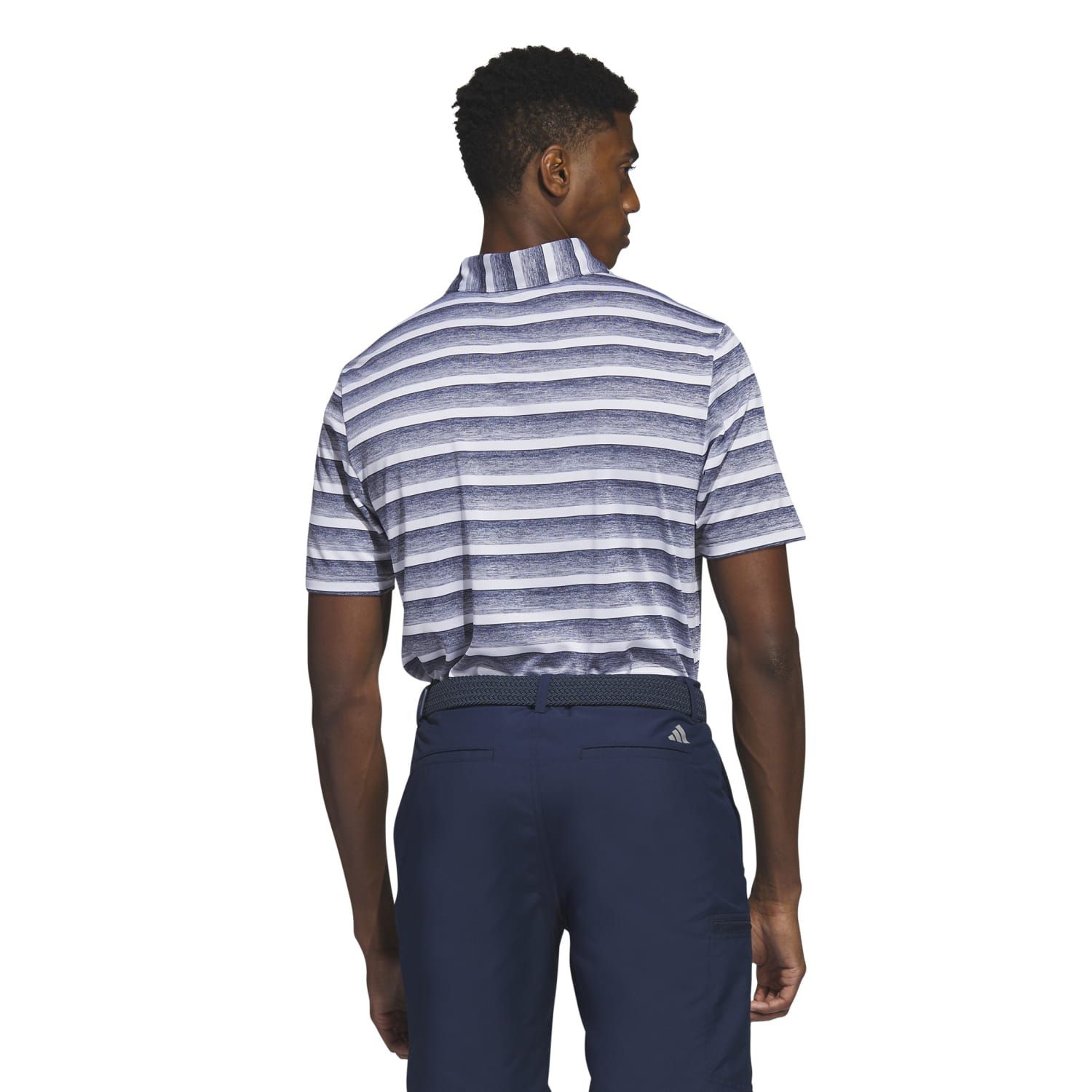 Мужская рубашка-поло для гольфа в двухцветную полоску adidas