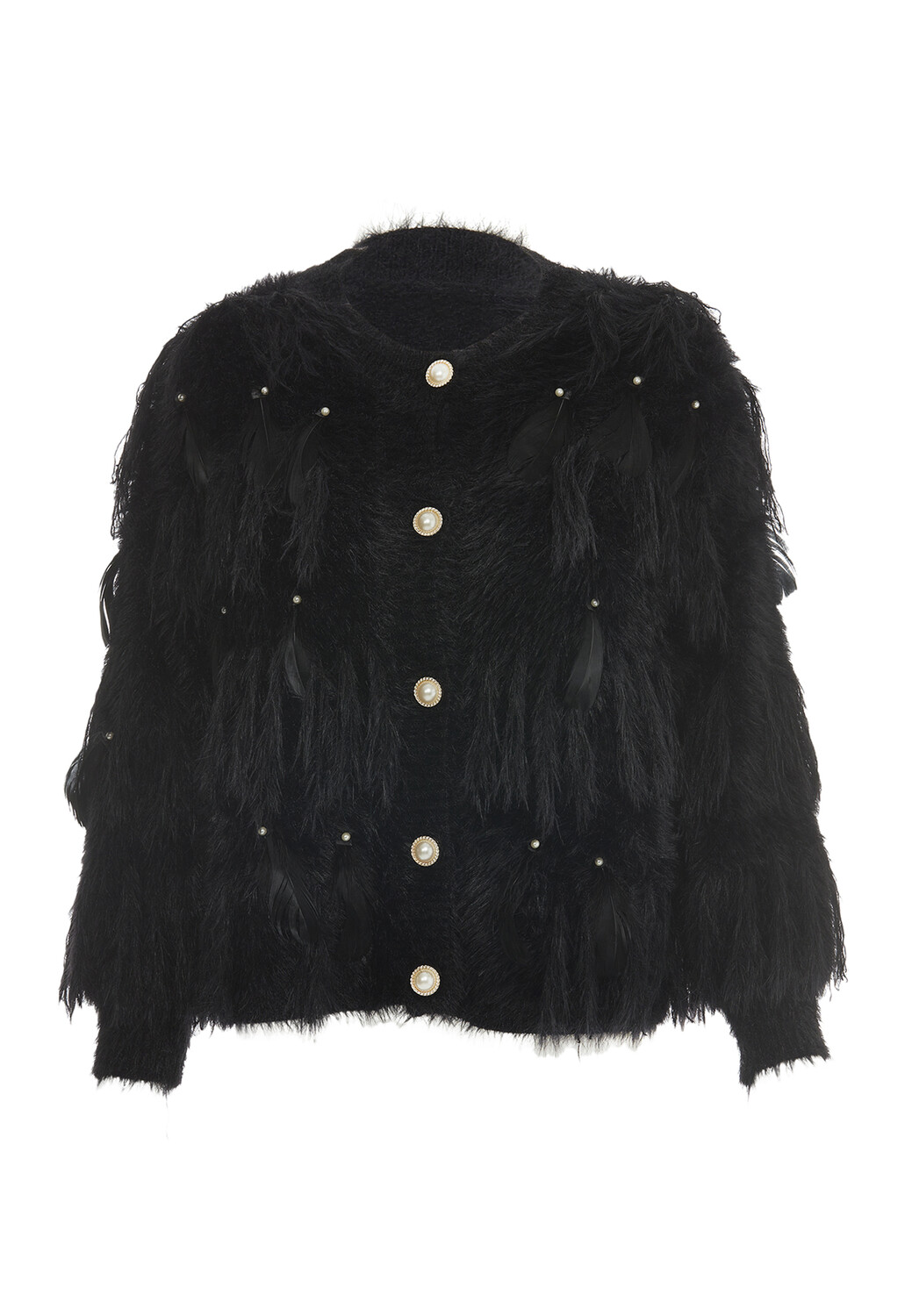 

Толстовка faina Strickjacke, черный