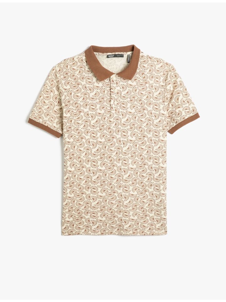 

Поло KOTON T shirt, цвет braun gemustert