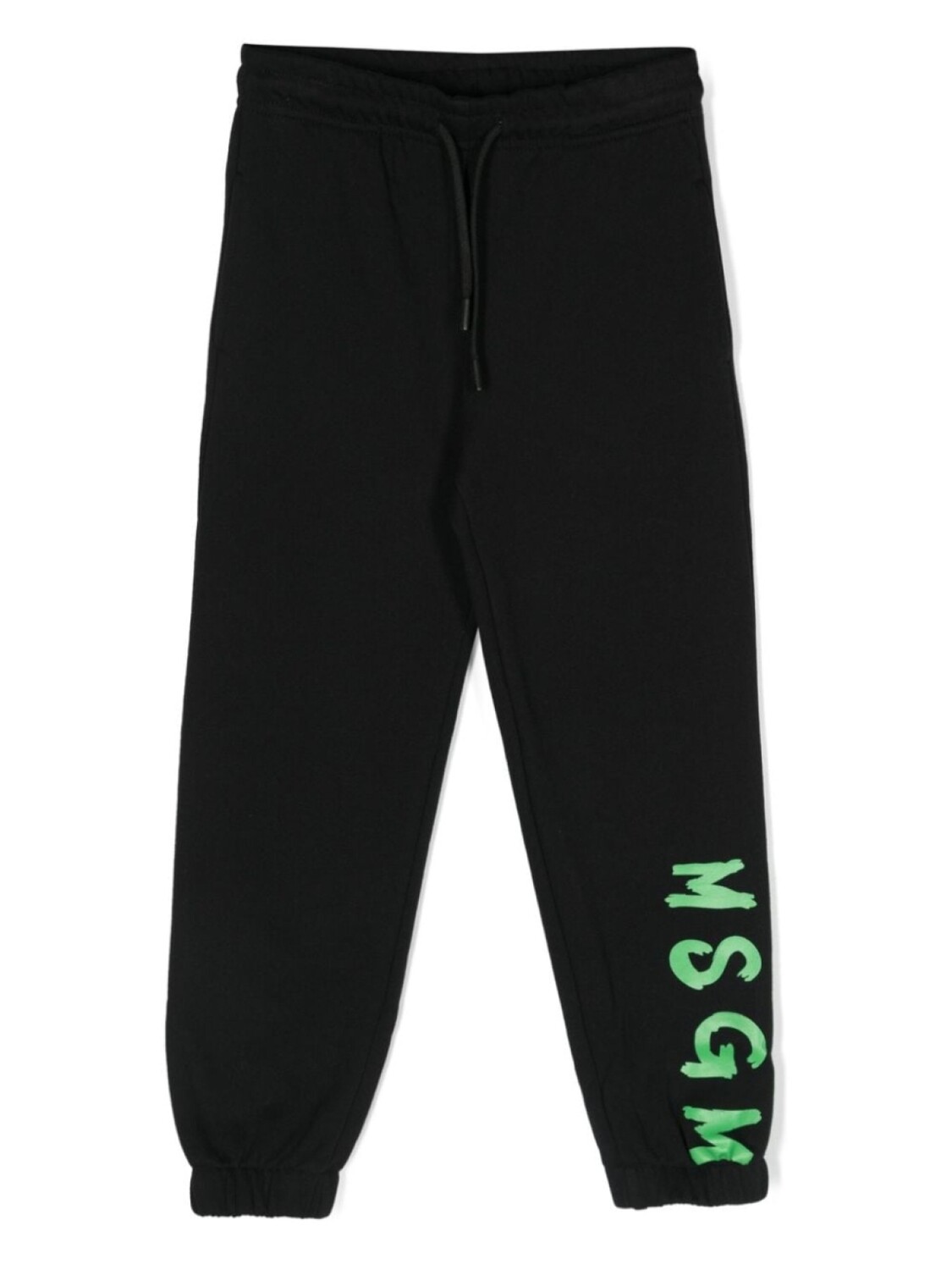 

MSGM Kids брюки из джерси с логотипом, черный