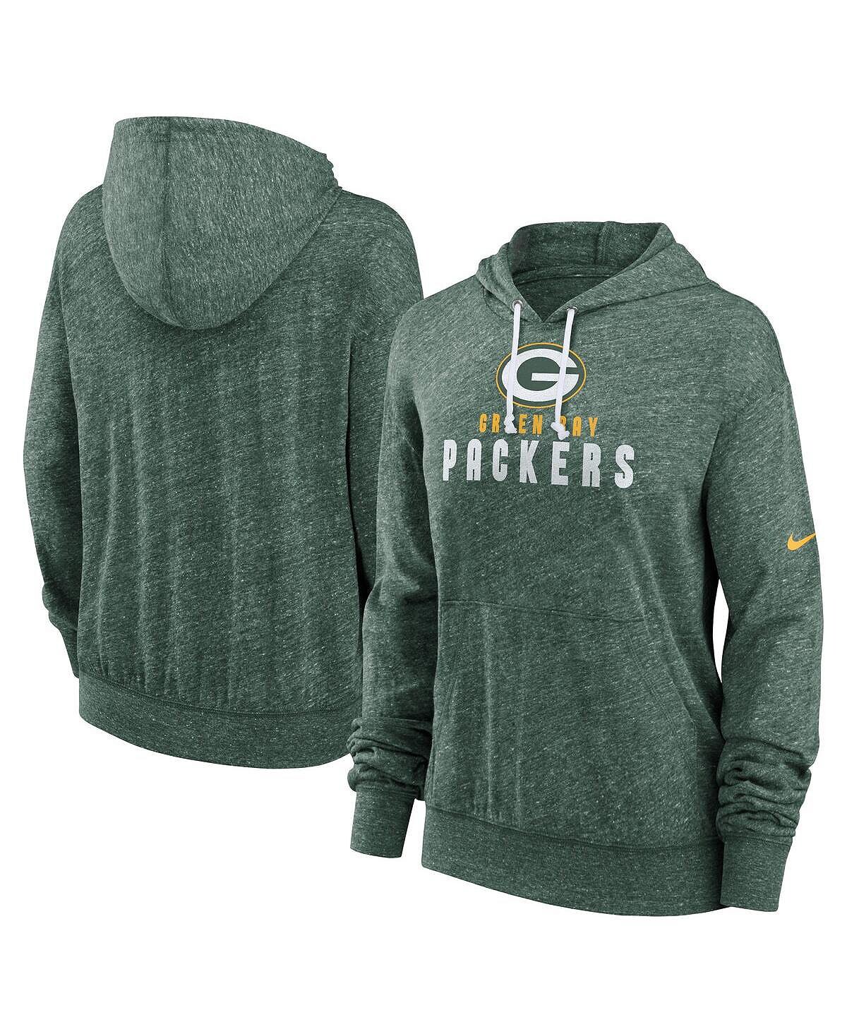 

Женский зеленый легкий топ с капюшоном Green Bay Packers Gym в винтажном стиле Nike, зеленый