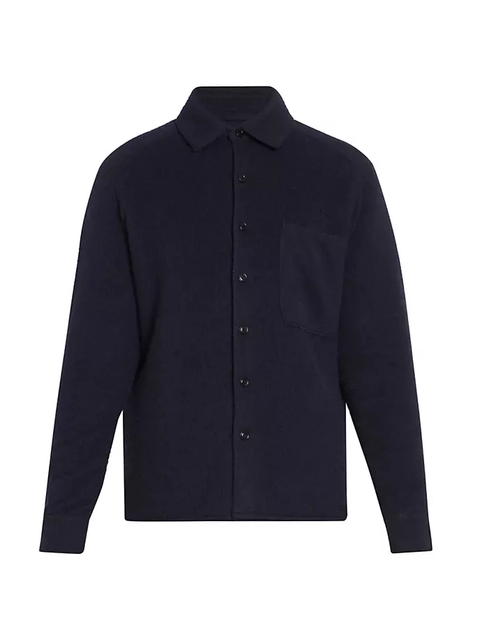 

Кашемировая рубашка на пуговицах ZEGNA x The Elder Statesman Oasi Zegna X The Elder Statesman, темно-синий