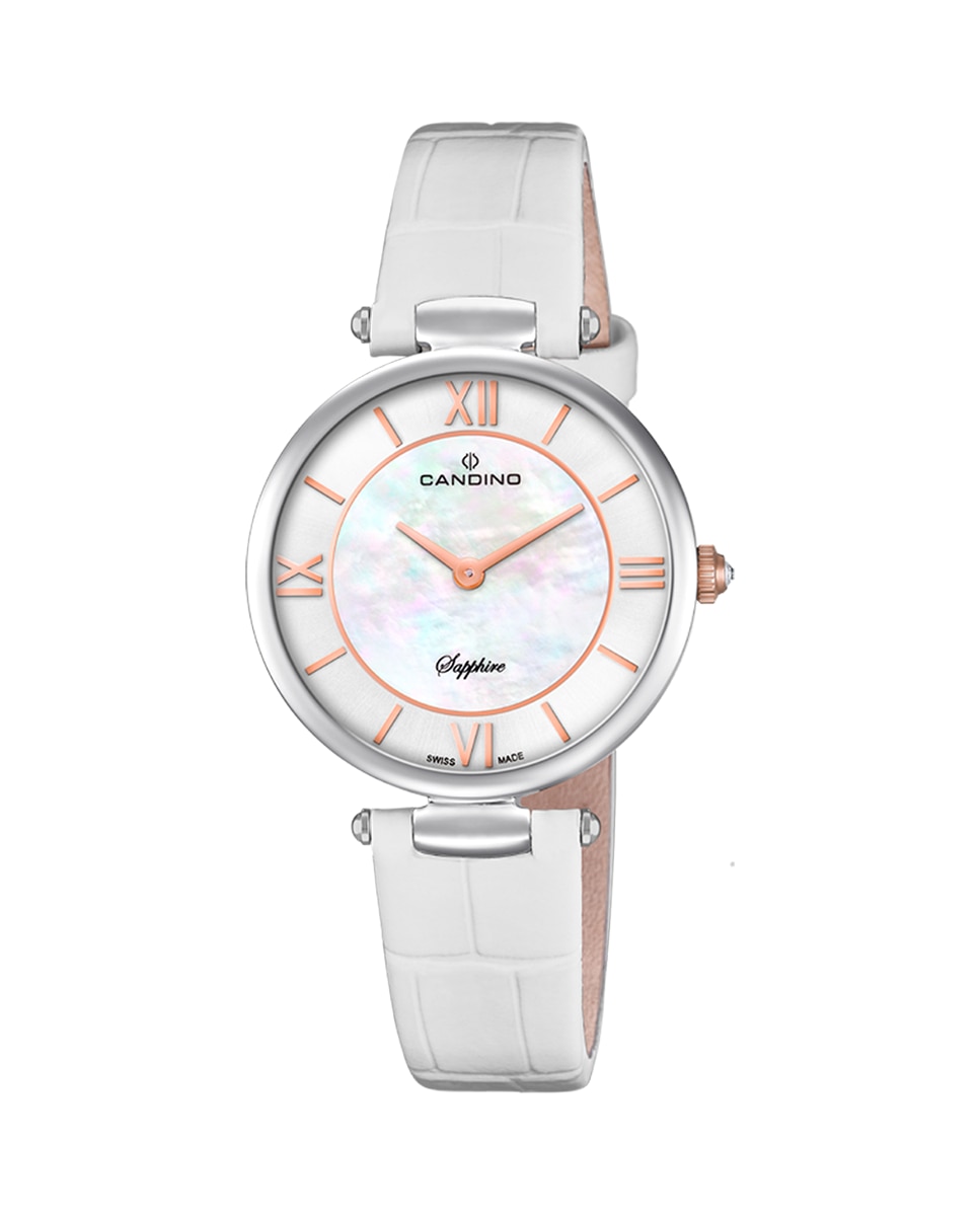 C4669/1 Lady Elegance женские кожаные часы белого цвета Candino, белый