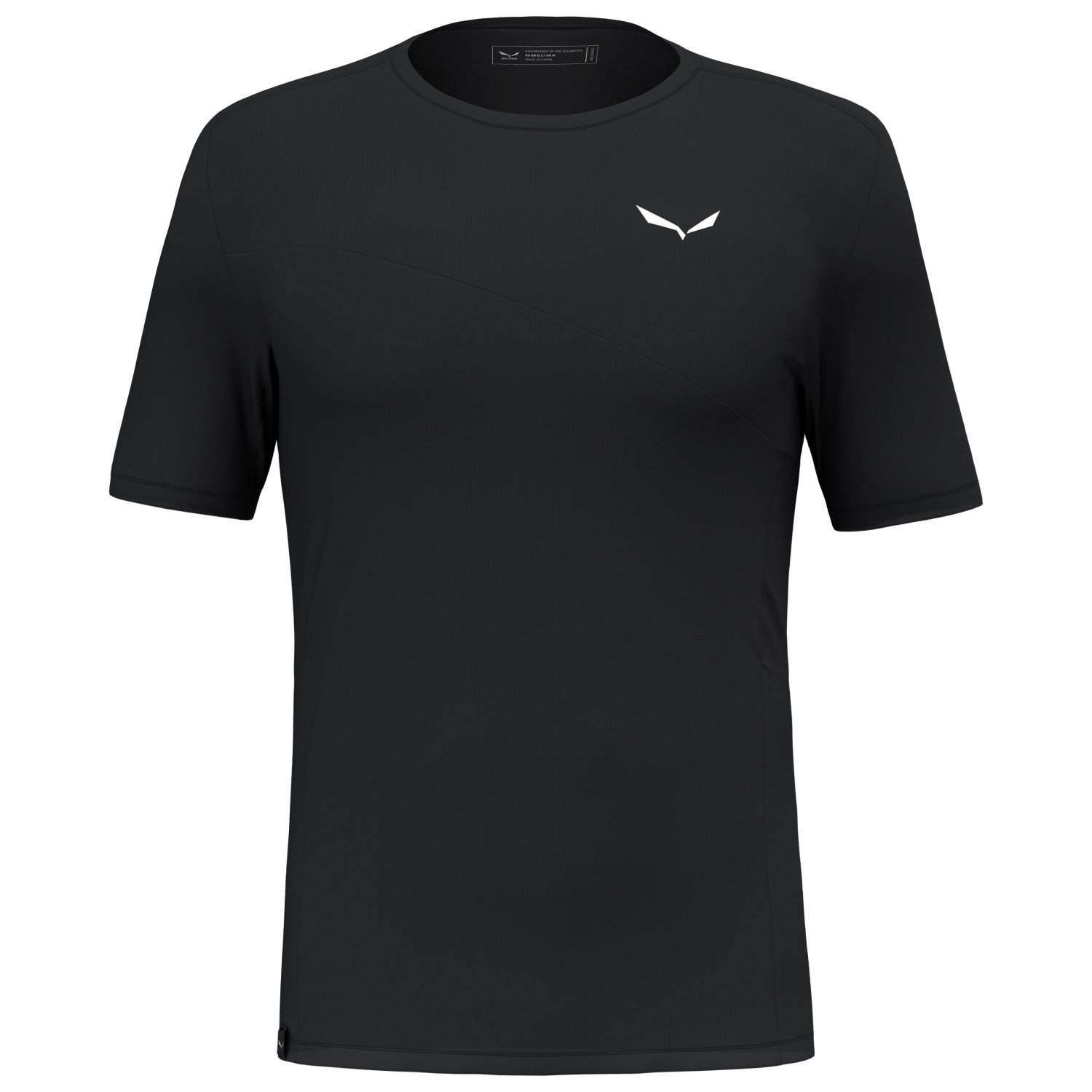 топ sporty Функциональная рубашка Salewa Puez Sporty Dry T Shirt, цвет Black Out