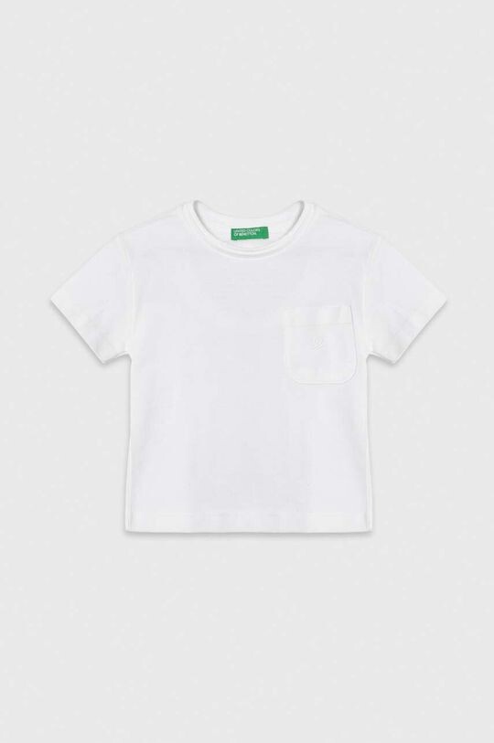 

Хлопковая футболка для детей United Colors of Benetton, белый