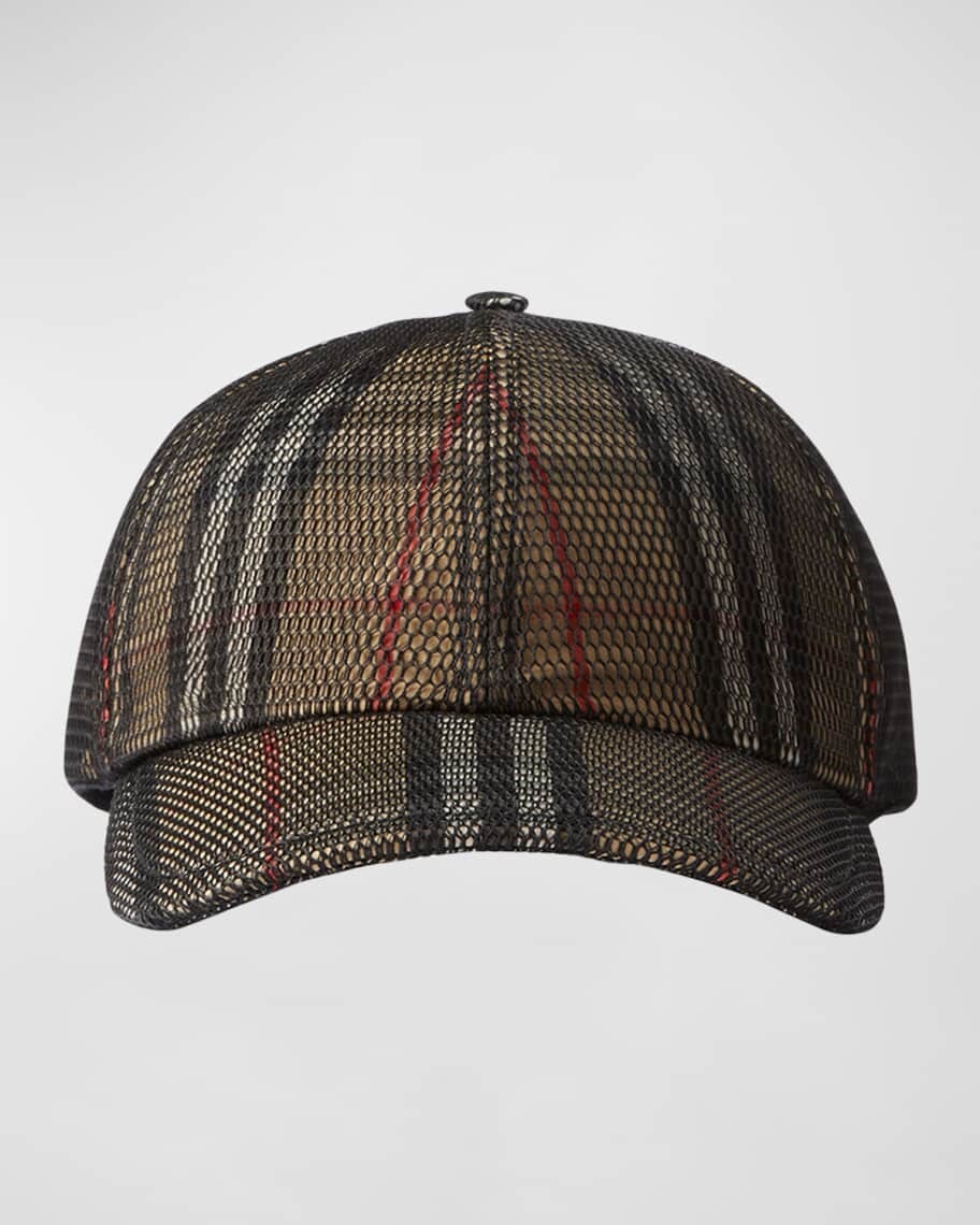 

Мужская бейсболка в клетку с накладкой из сетки Burberry